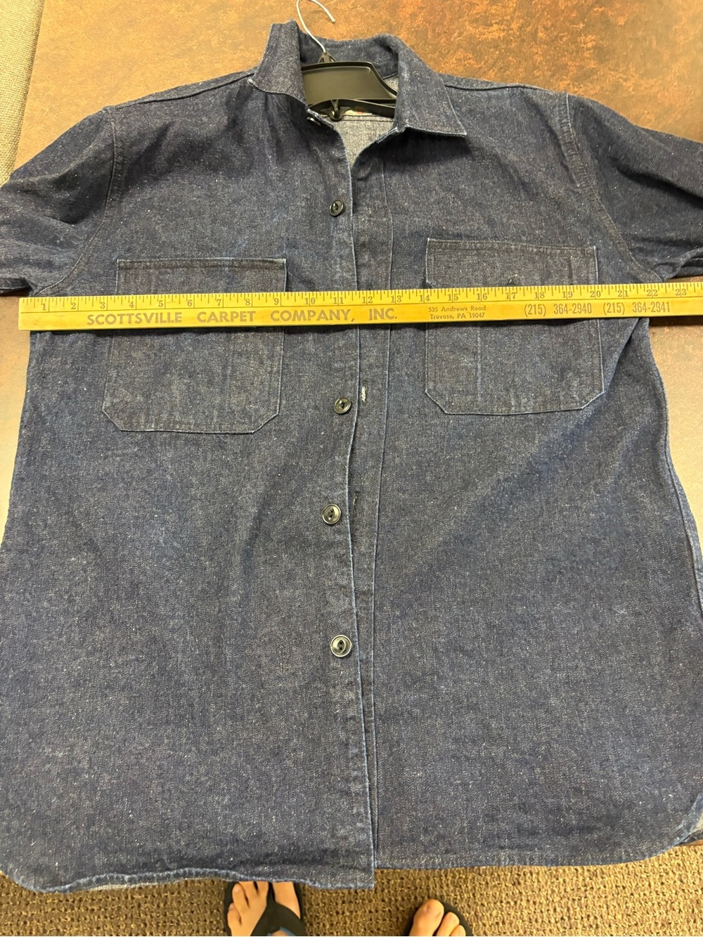 Mister freedom Men's Navy Button-Down Casual Shirt Jacket - Picture 9 of 9